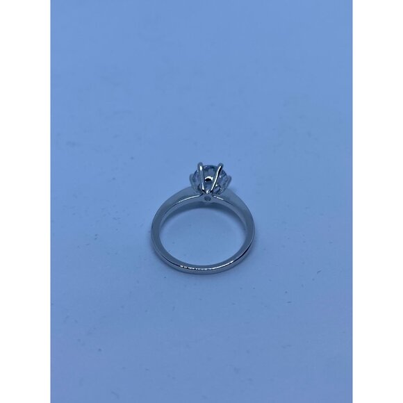 18k White Gold Plated CZ Womens 2.35ct Round Solitaire Engagement Ring Size 5‎ - Picture 10 of 10